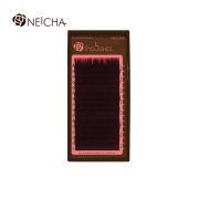 Ресницы коричневые NEICHA Twinkle 16 линий L-Curve MIX